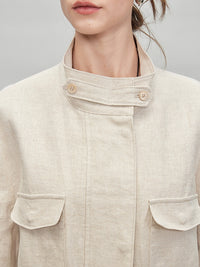 Stand-Up Collar Shirt Jacket_BDHL7278