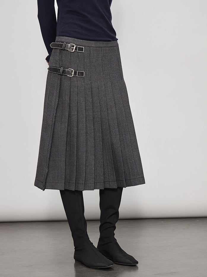 Short Or Long Pleated Skirt_BDHL7938