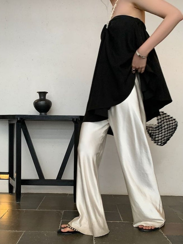 Draped Floor-Length Pants_BDHL7442