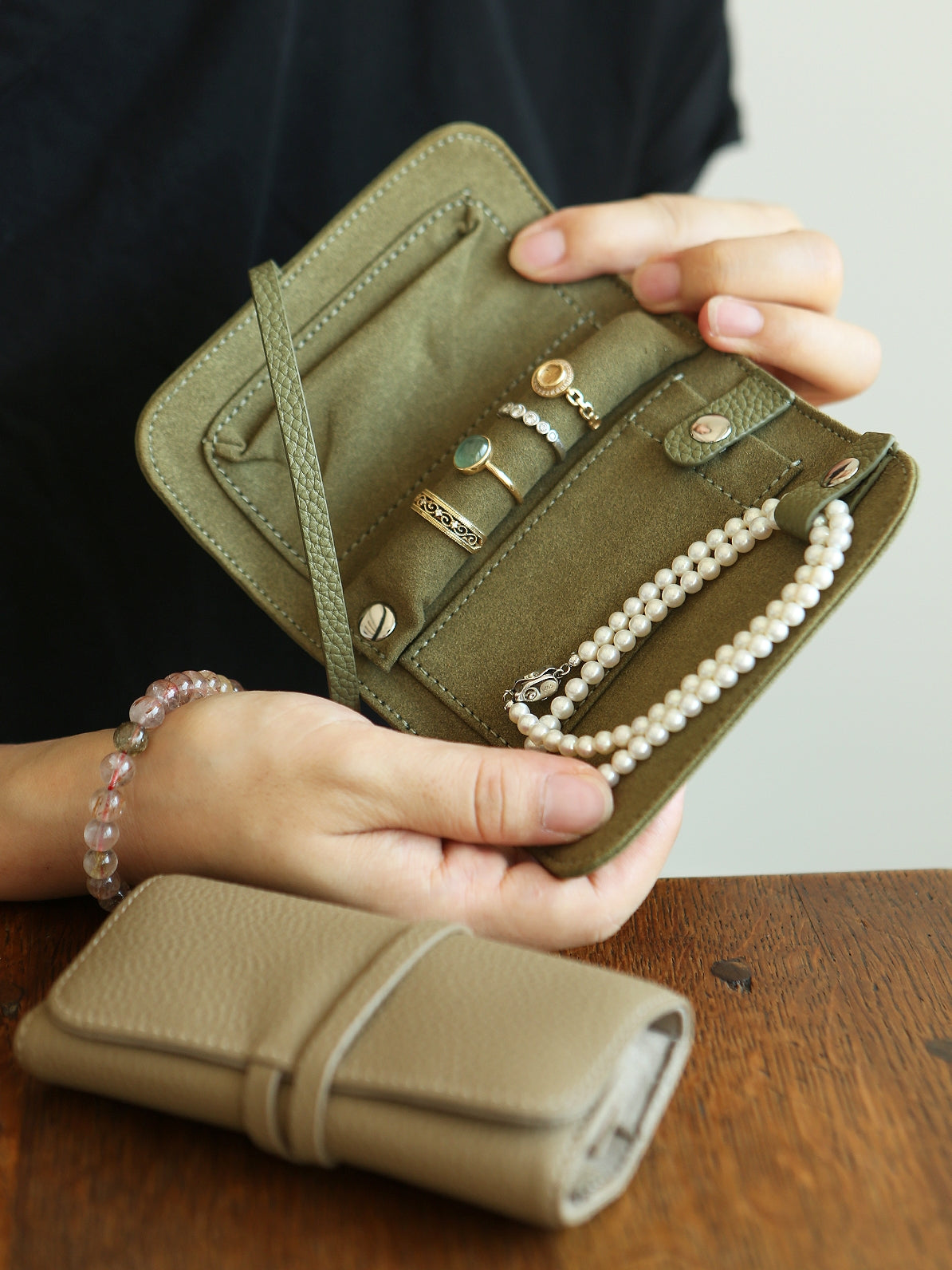 Leather Jewellery Portable Case_BDHL6810