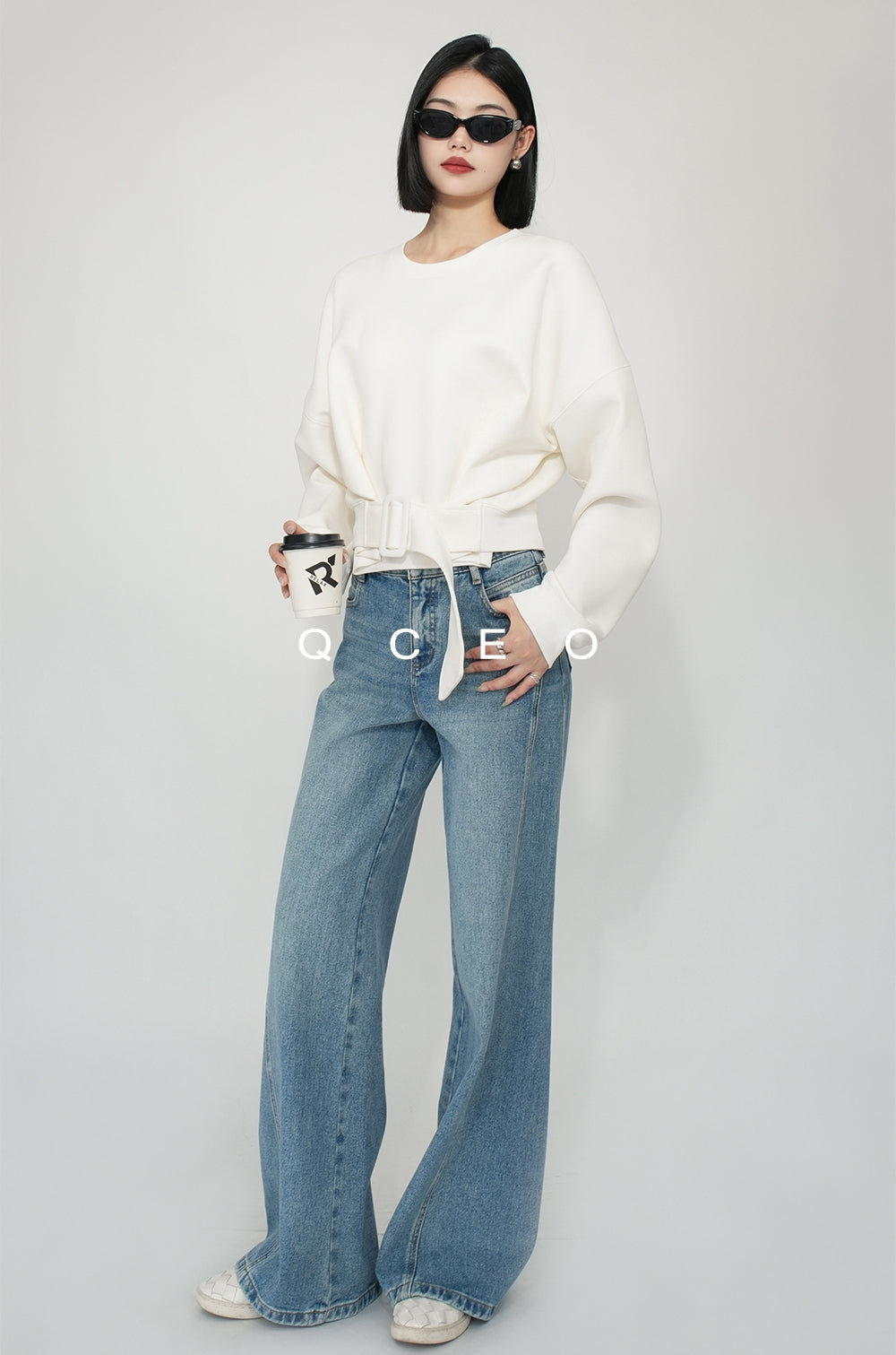 Loose-Fitting Waist Belt Knit_BDHL7149