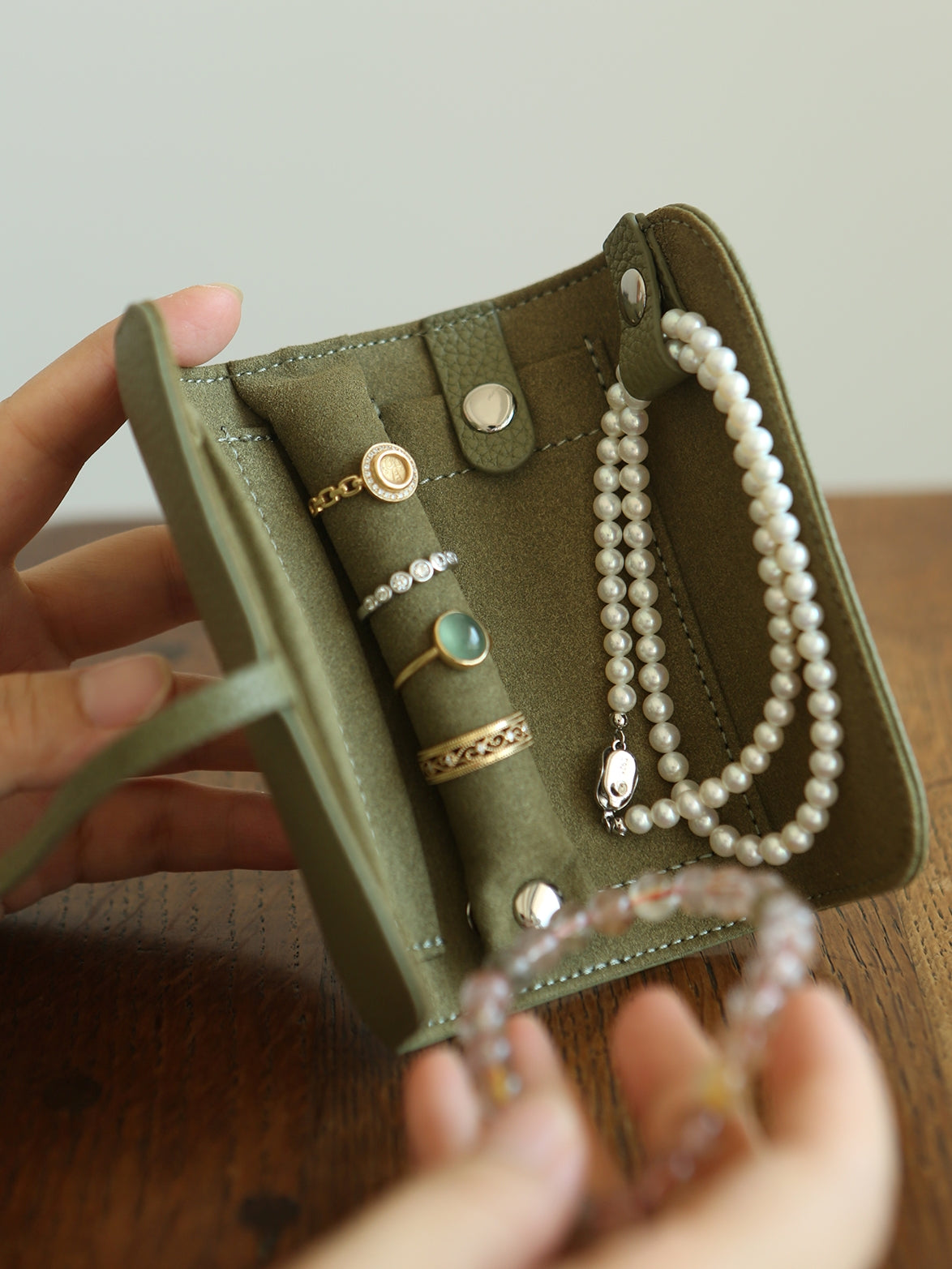 Leather Jewellery Portable Case_BDHL6810