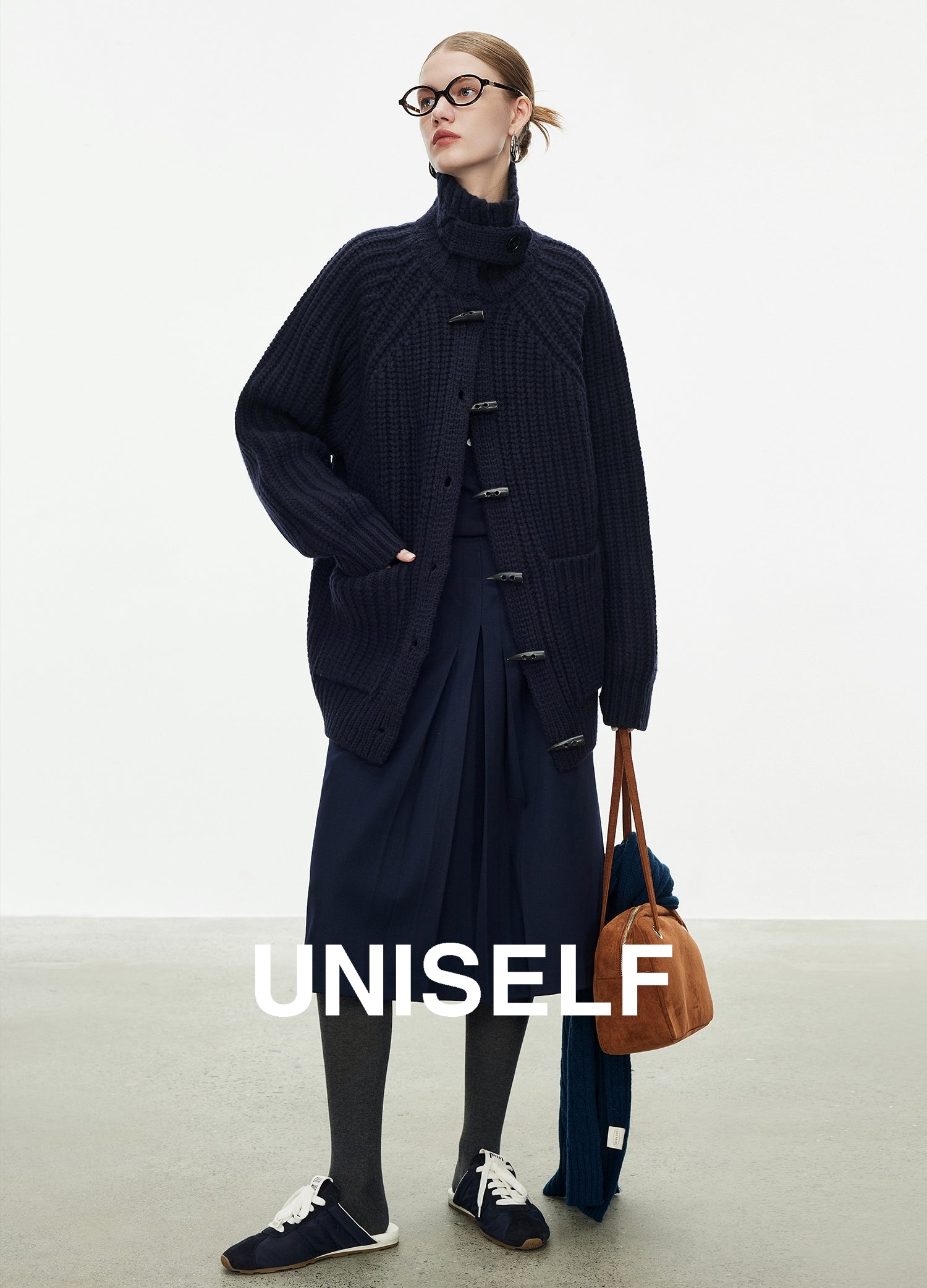 Horn Button Knit Coat_BDHL7978