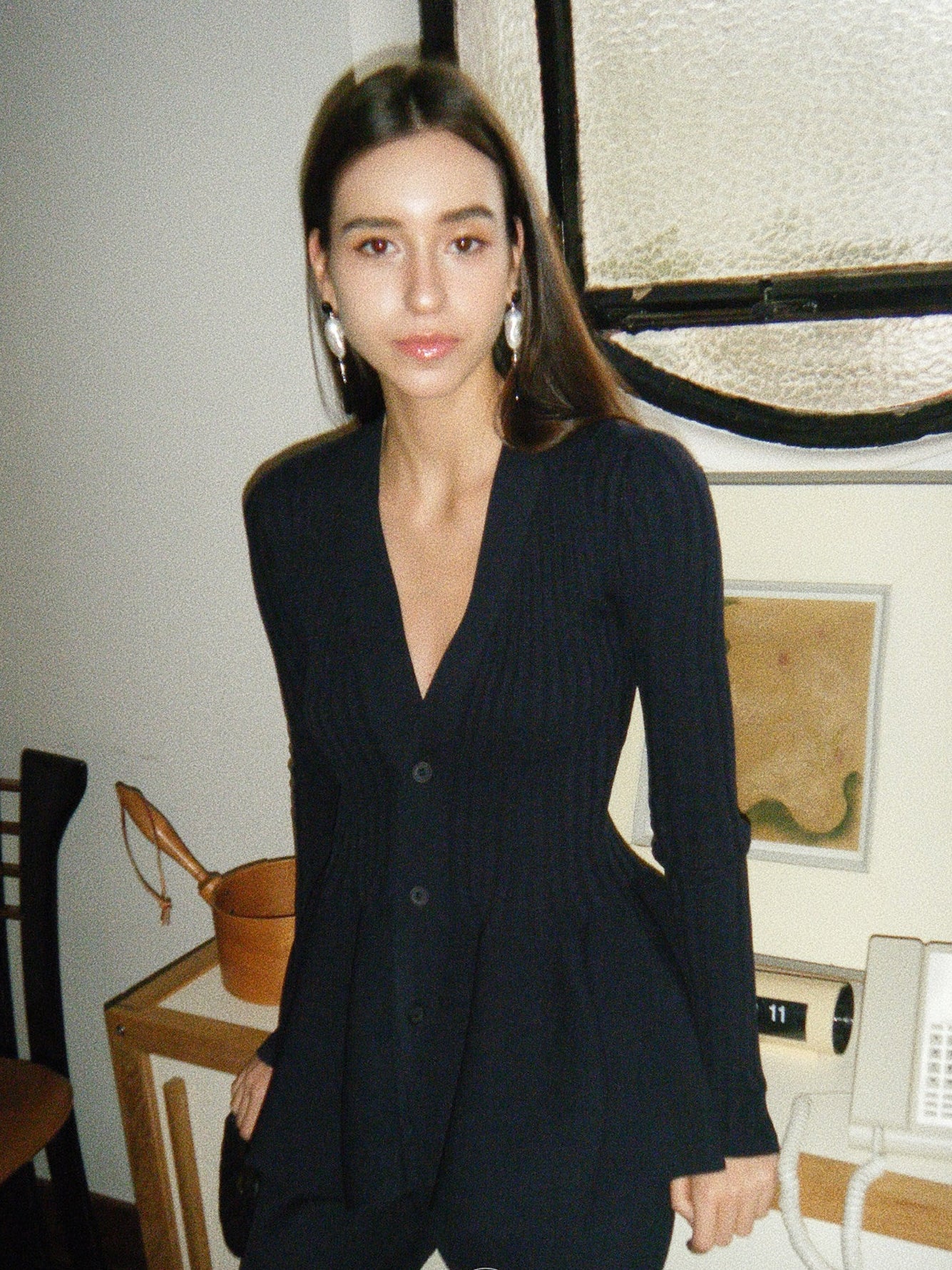 彈性針織開襟衫或褲子_BDHL8055