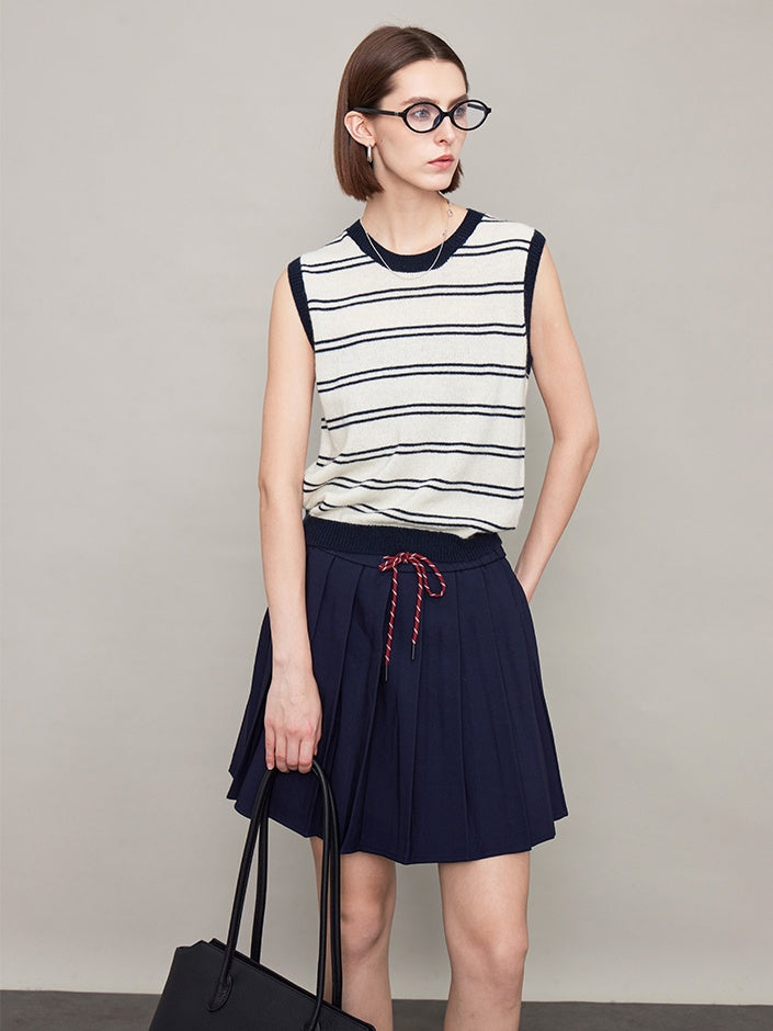 College String Pleated Skirt_BDHL6618