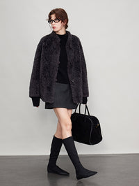 Loose Short-Length Fur Coat_BDHL6703