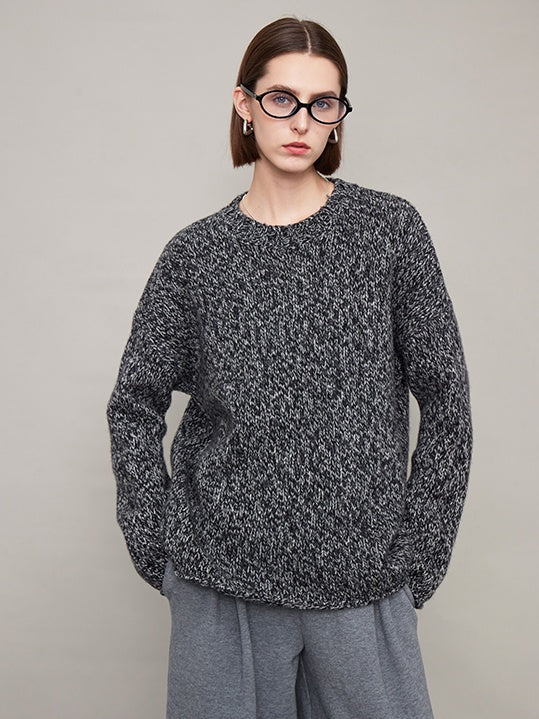 Snowflake Patterned Large Pullover_BDHL6611