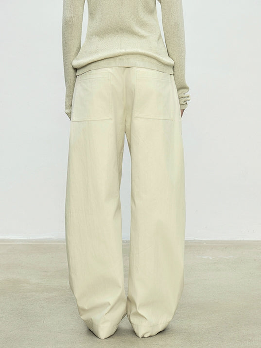 Simple Design Wide Pants_BDHL7103