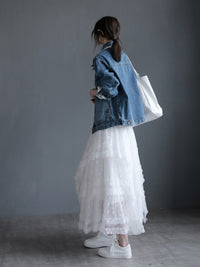 Sweet Long Gauze Skirt_BDHL7269