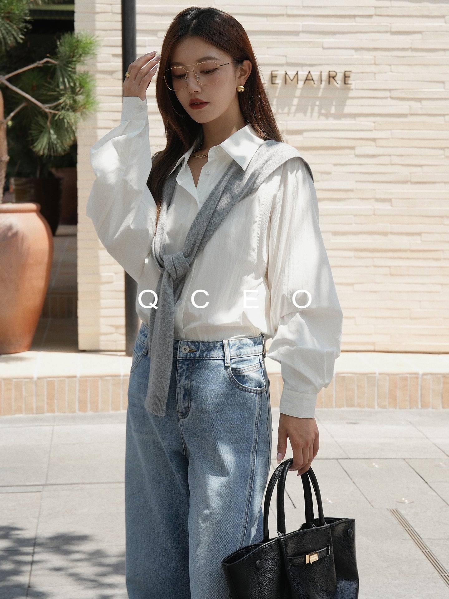 Loose-Fitting Silhouette Shirt_BDHL7744
