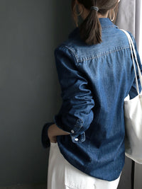 Retro Blue Denim Shirt_BDHL7259
