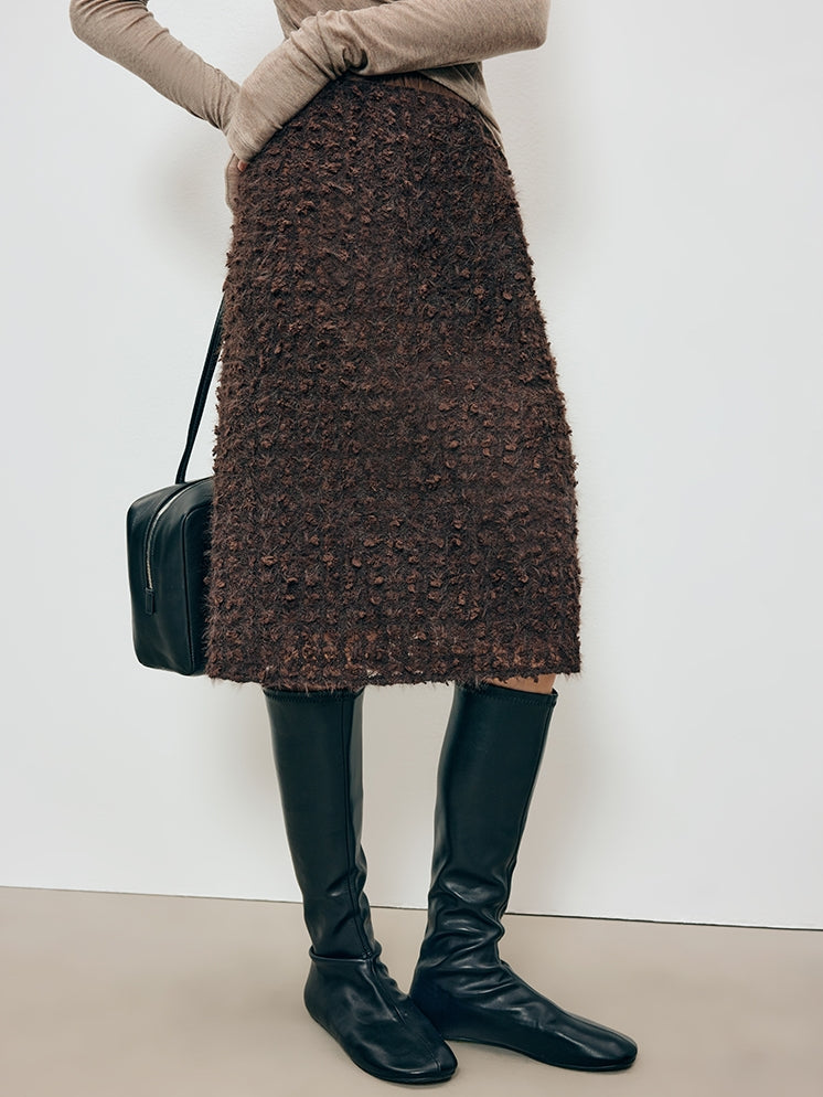 3D蕾絲及膝裙_BDHL7905