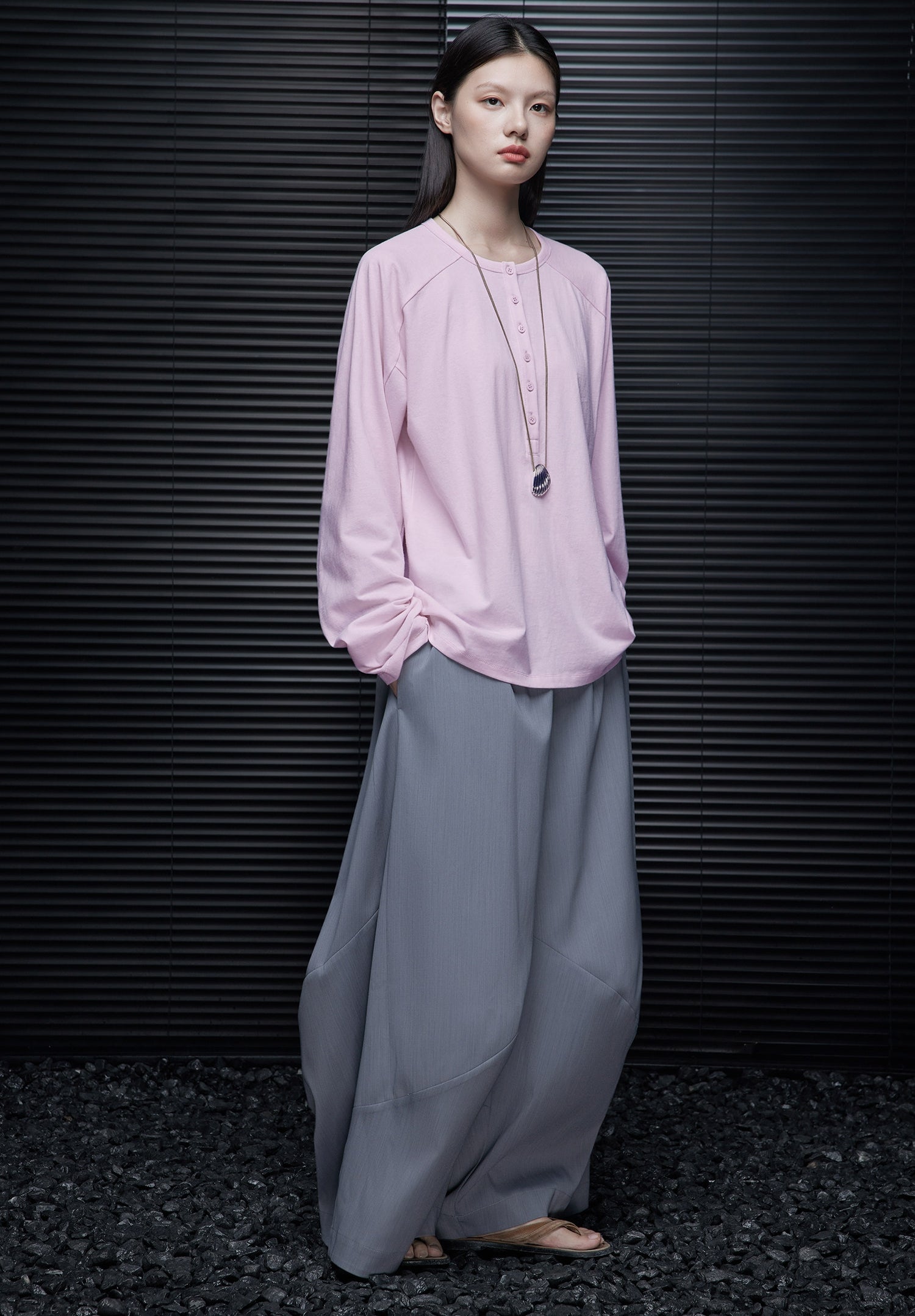 亨利領寬鬆上衣_BDHL8076