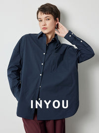 Boyfriend Silhouette Simple Shirt_BDHL6394