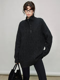 Stand Collar Half-Zip Tops_BDHL7936