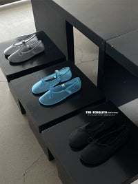 Ribbon Sheer Flat Shoes_BDHL7444