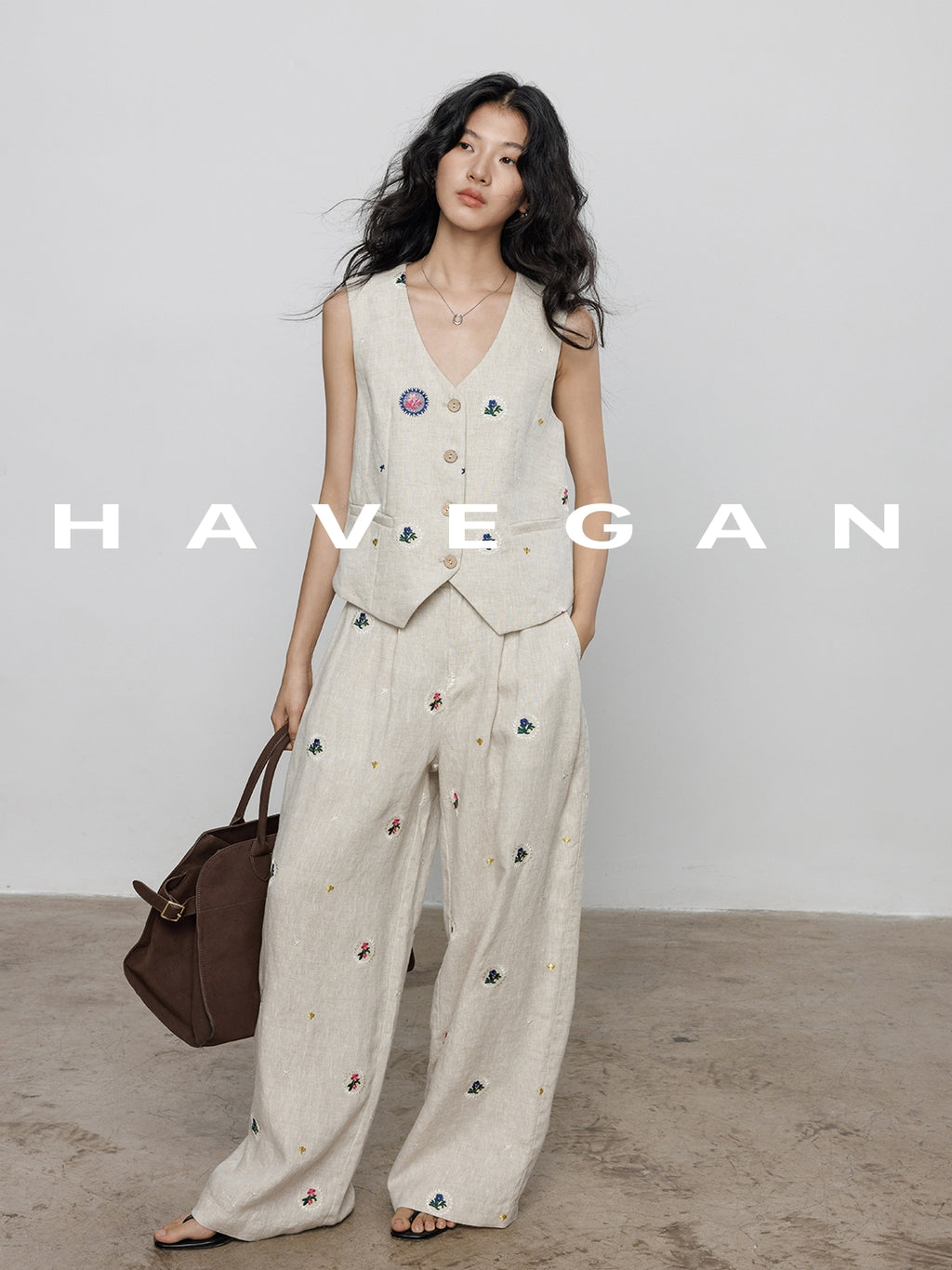 Embroidered Design Vest Or Pants_BDHL7606