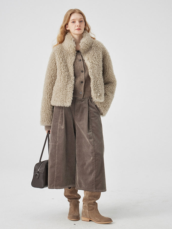 Corduroy Wide Cropped Pants_BDHL8116