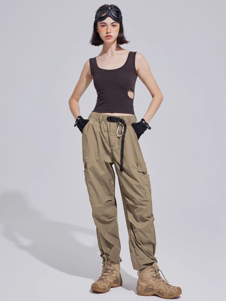 High Waist Loose Cargo Pants_BDHL6307