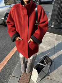 Reversible Stand Collar Coat_BDHL6735