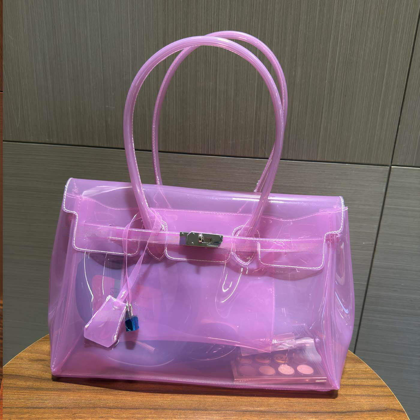 Clear Jelly TPU Structured Handbag_BDHL8303