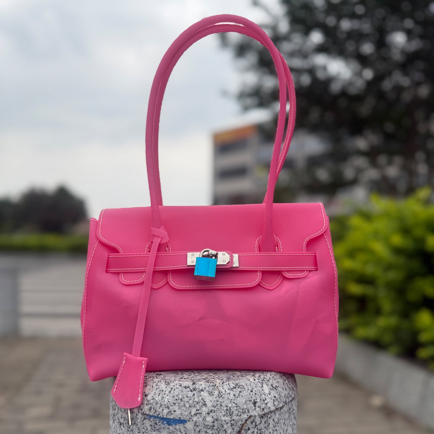 Small Jelly TPU Handbag_BDHL8306