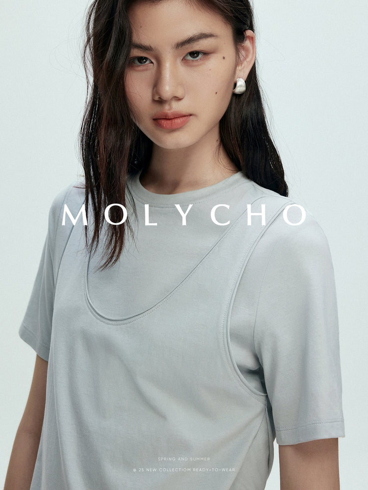 Two-Piece Short-Sleeved T-Shirt_BDHL7387