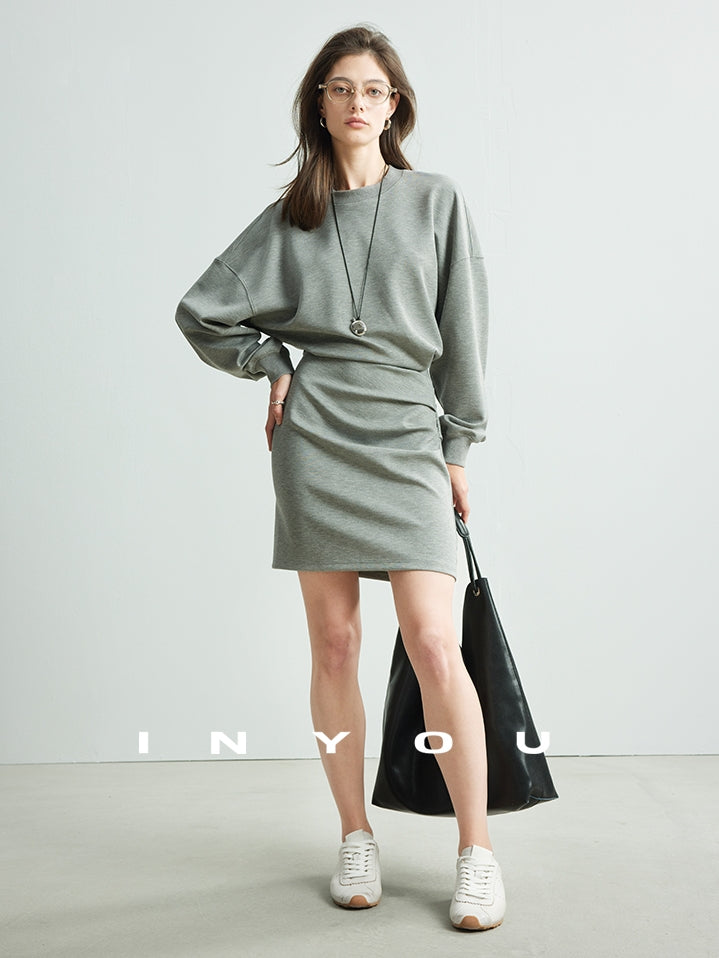 Short Length Sweatshirt Dress_BDHL6939