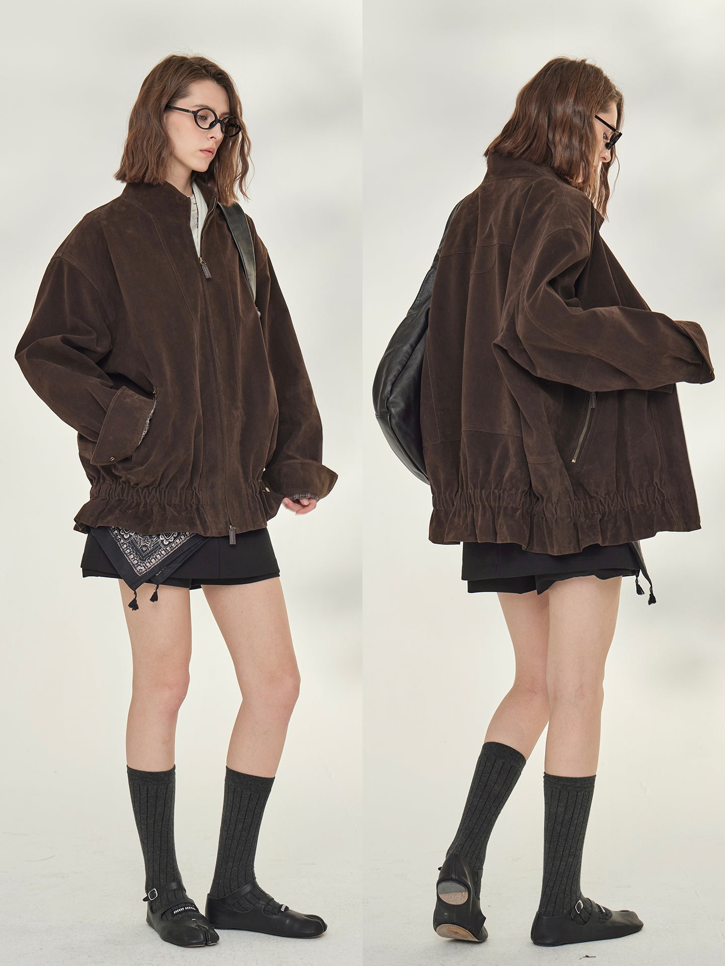 Retro Suede Brown Jacket_BDHL7738