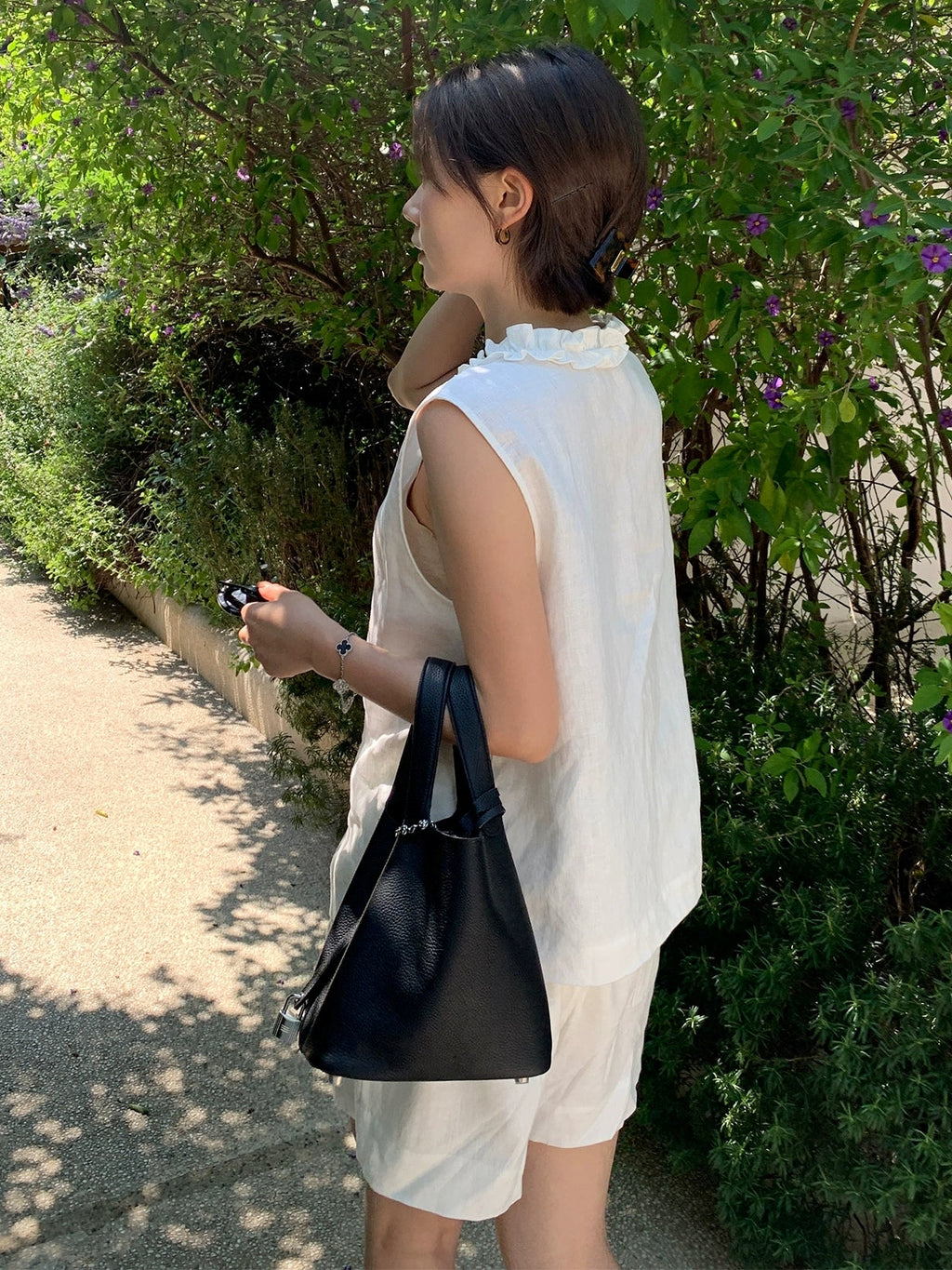 Fringed Vest Or Straight Short Pants_BDHL7620