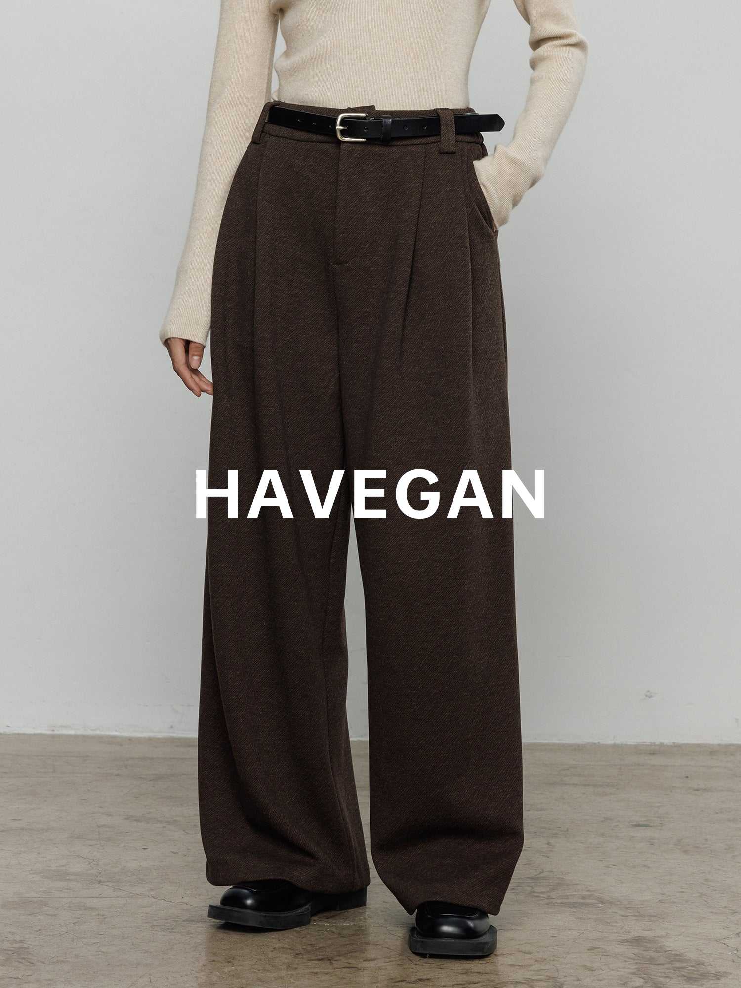 磨毛高腰闊腿褲_BDHL7962