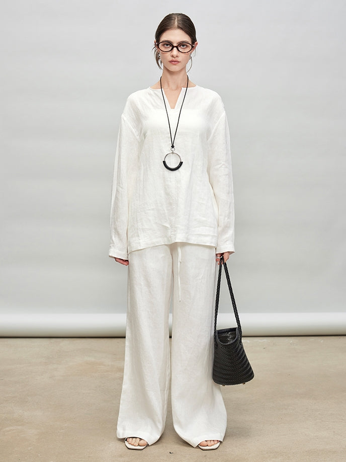 V-Neck Tops Or Drawstring Pants_BDHL7280