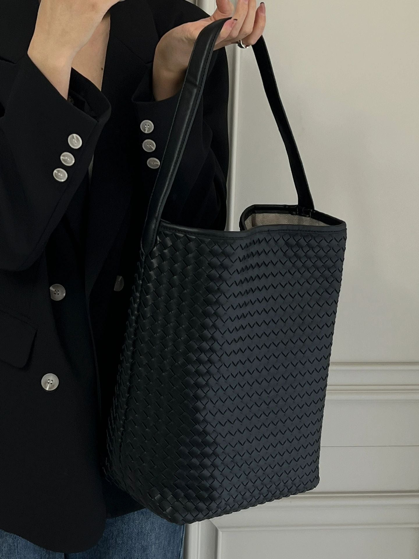 Large Capacity Braided Tote Bag_BDHL7454