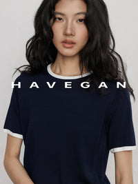 Lightweight Contrast Color Tops_BDHL7401