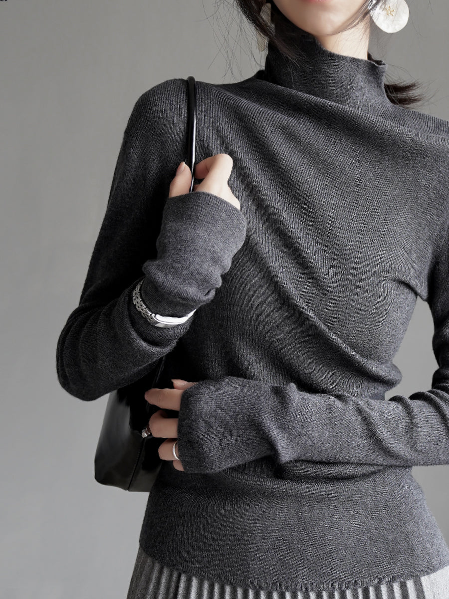 Asymmetrical Knit Tops_BDHL7913