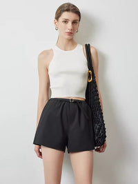 A-Line Slim Wide Shorts_BDHL6146