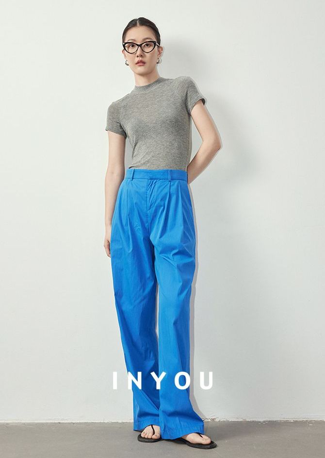 High Waist Wide Straight Pants_BDHL6060