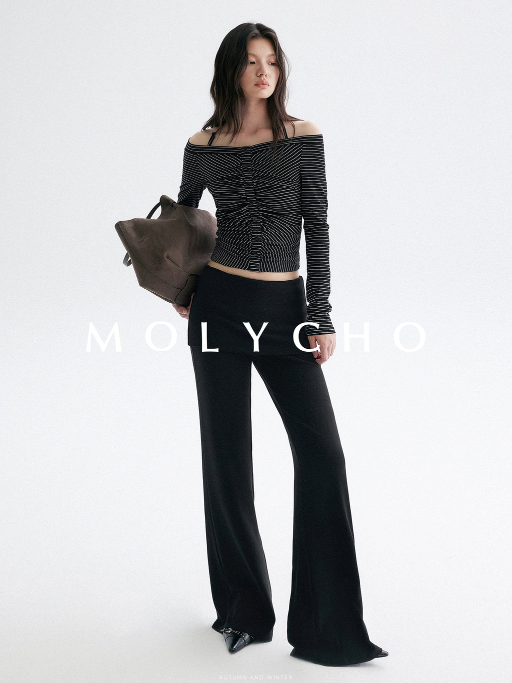 條紋露肩上衣_BDHL7947