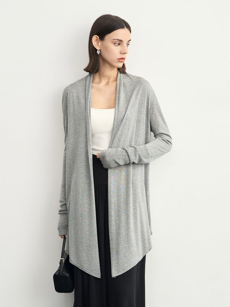 Loose Style Mid-Length Cardigan_BDHL6622