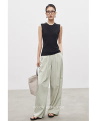 High Waist Easy Wide Pants_BDHL4428