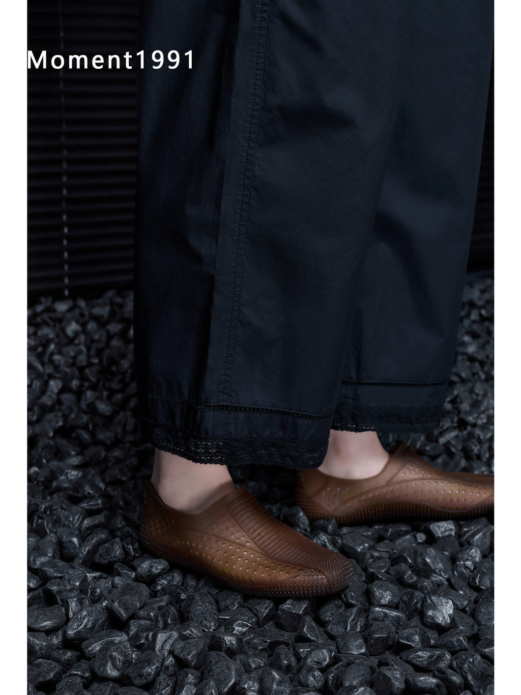 Cotton Elastic Waist Wide-Leg Pants_BDHL8346