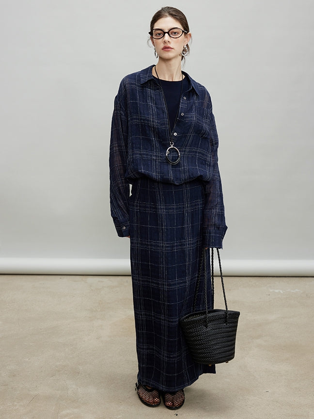 Loose-Fitting Shirt Or Long Straight Skirt_BDHL7193