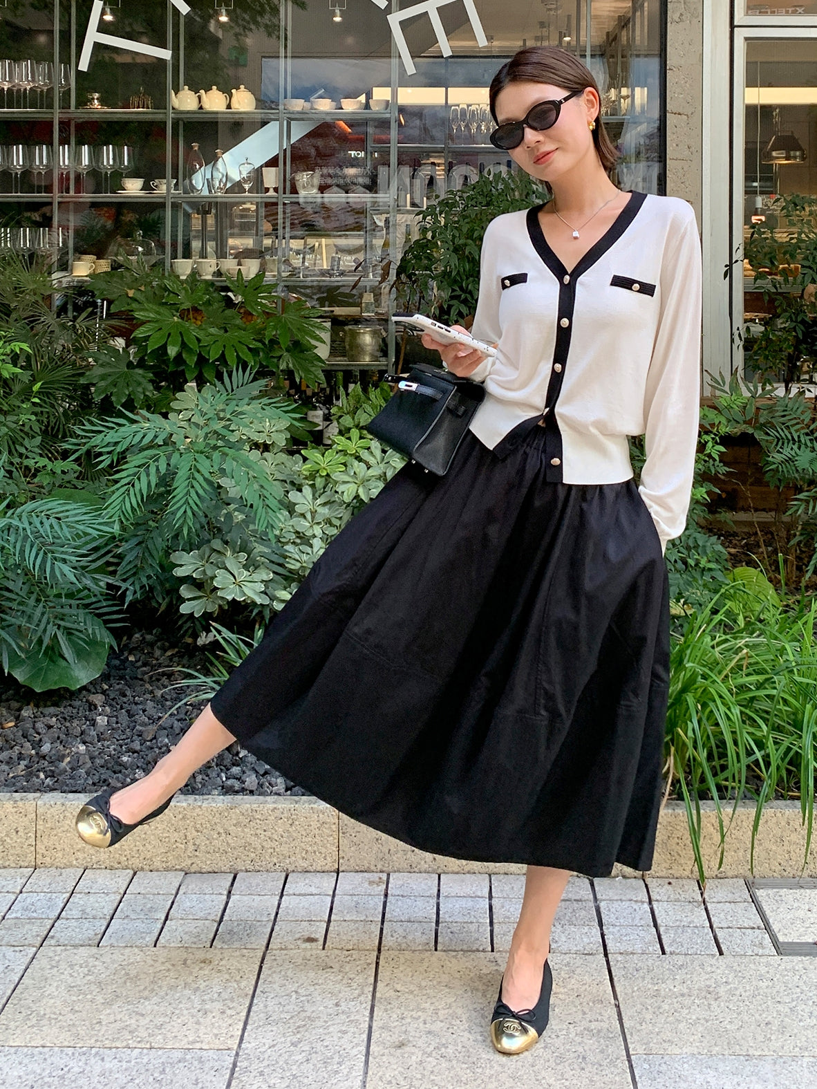 Simple High-Waisted Bad Skirt_BDHL7618