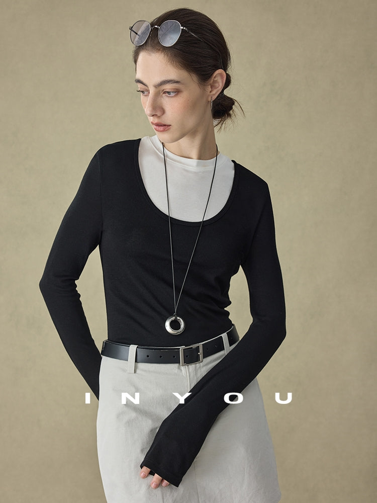 V-Neck Long-Sleeved Tops Or Sleeveless Tops_BDHL7719
