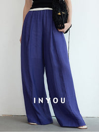 High Waist Draped Mop Pants_BDHL6150