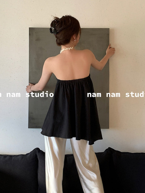Draped Floor-Length Pants_BDHL7442
