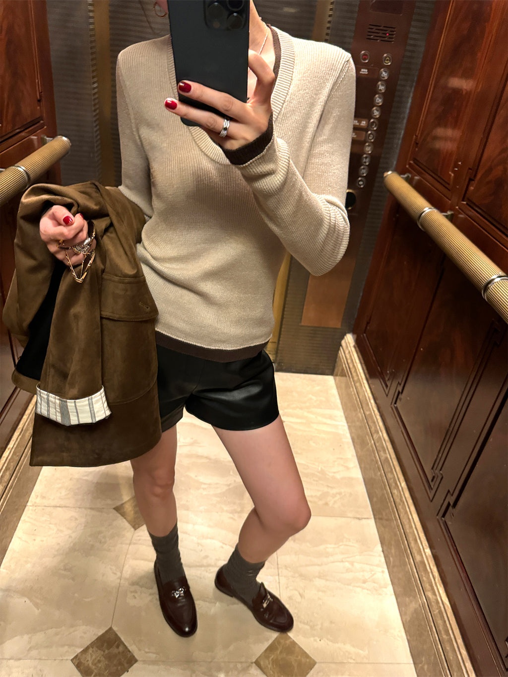 Fake two-Piece Style Slim Knit_BDHL7840