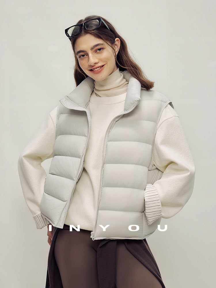 Stand-Collar Down Vest_BDHL7987