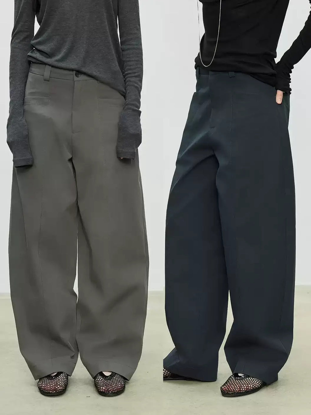 Simple Design Wide Pants_BDHL7103