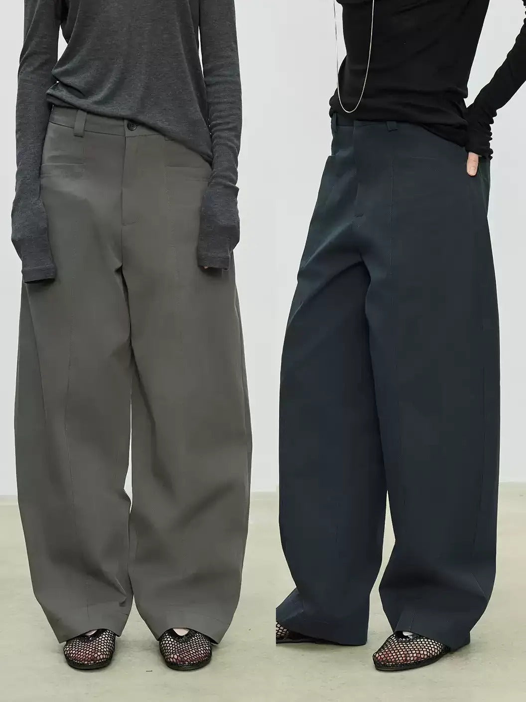 Simple Design Wide Pants_BDHL7103